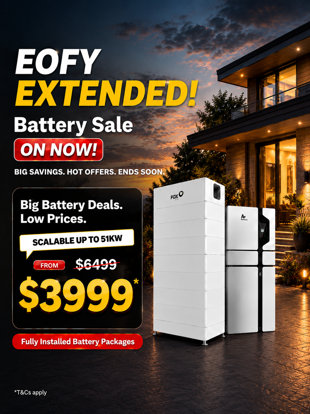 Solar & battery offer — see how much you could save with AZ Solar